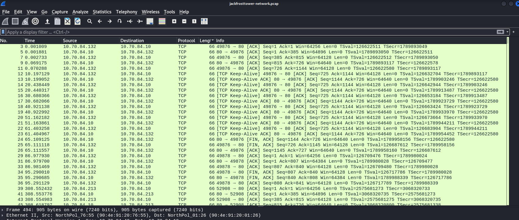 Wireshark Screenshot