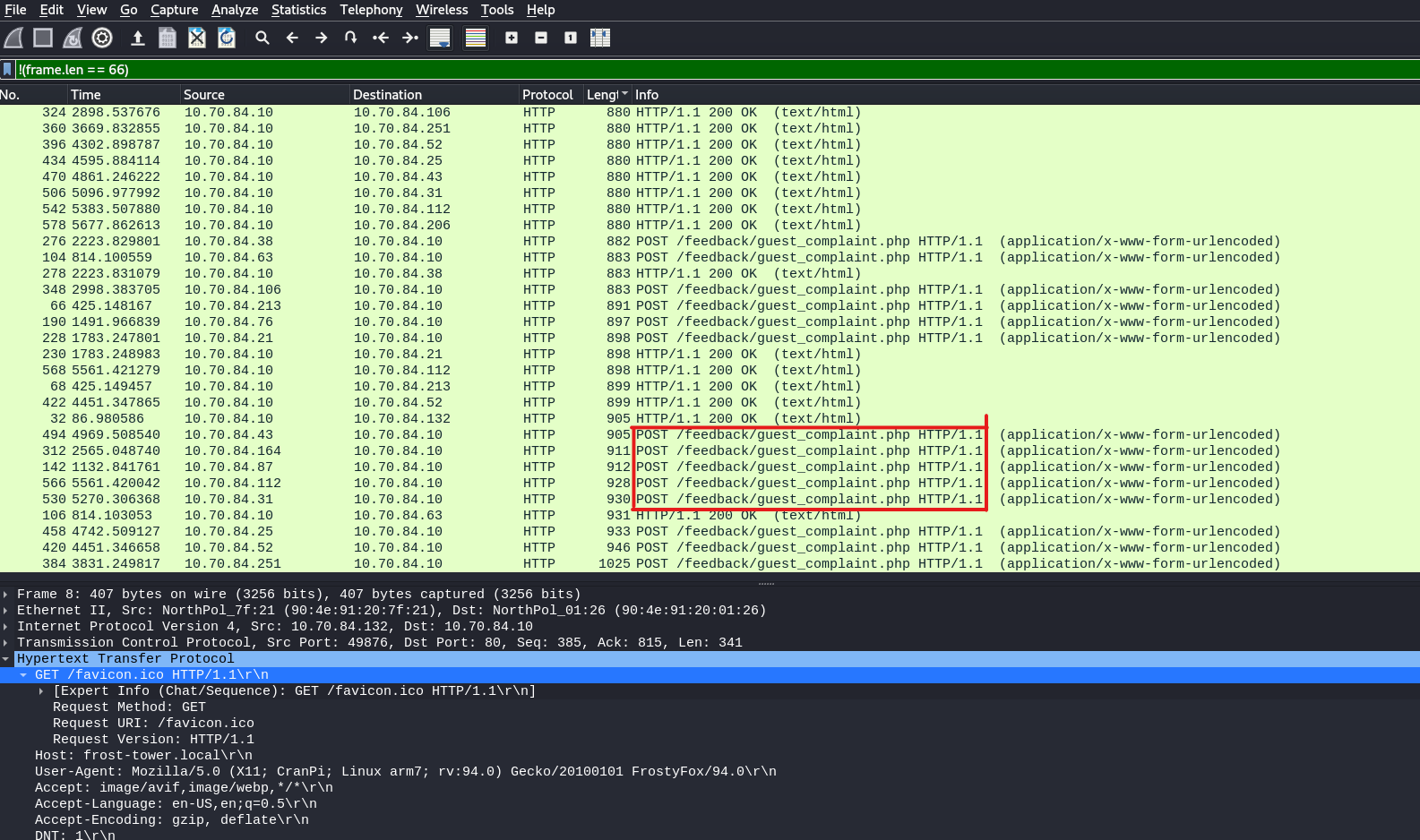 Wireshark Screenshot